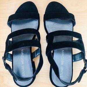 Stuart weitzman black sandals